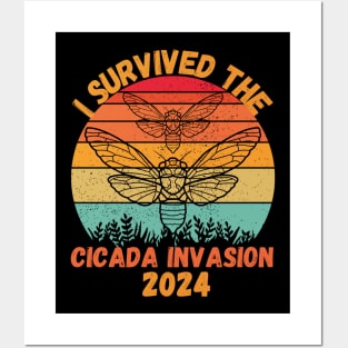 I survived the cicada invasion 2024 Posters and Art